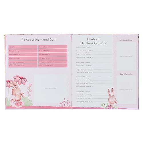 With Love My First Year A Memory Book for Baby Girls Purple Keepsake Photo Book