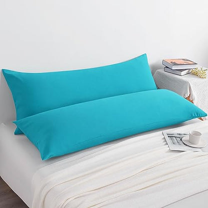 NTBAY Body Microfiber Pillowcases, Set of 2, Blue - color: Blue, size: Body (20"x54")