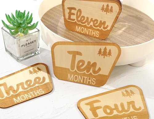 Baby Monthly Milestone Markers,Mountain Baby's First Year