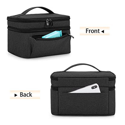 BAFASO Wearable Breast Pump Bag with a Waterproof Pump Parts Pad, Black - color: Black