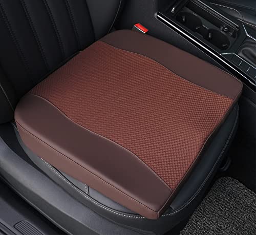 Lofty Aim Car Seat Cushion, Memory Foam Car Seat Cushions for Long Driving - color: Brown