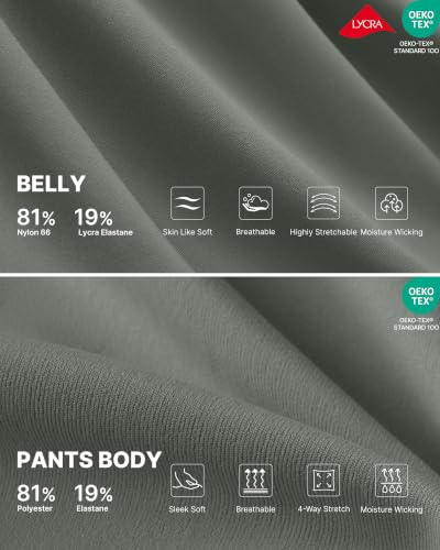 G4Free EverGoing Maternity Dress Pants Pregnancy Slacks - color: Gray Sage, size: Large