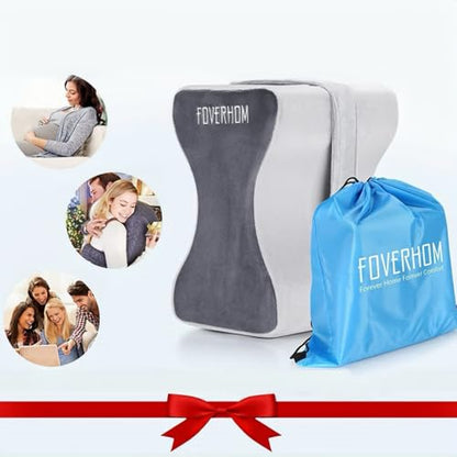 foverhom Memory Foam Knee Pillow Orthopedic Leg Support Grey - color: Grey-thigh Circumference Under 26″ (66cm)