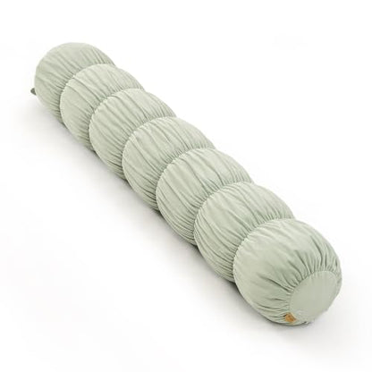 Pat. Pend. Cylinder Pillow for Bed, 47 Inch, Celadon Green - color: Celadon Green, size: 47"x 7.87"