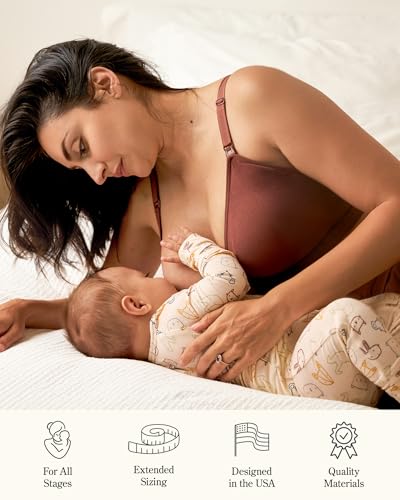 Kindred Bravely Simply Sublime Nursing Bra, Wireless Maternity Bra - color: Twilight, size: Large
