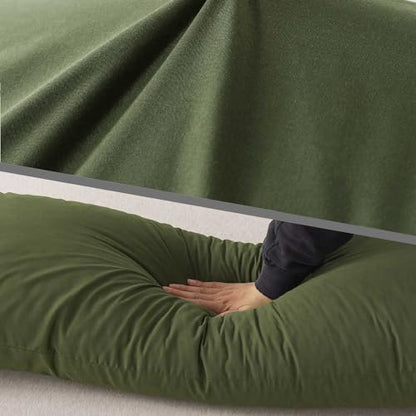 WhatsBedding Memory Foam Body Pillow with Cover, Long Bed Pillow for Adults - color: Forest Green