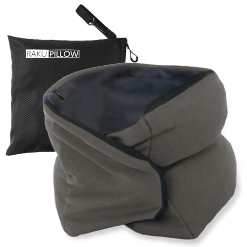 Riverland Travel Pillow Neck Strong Support Easy to Carry Compact - color: Olivegray