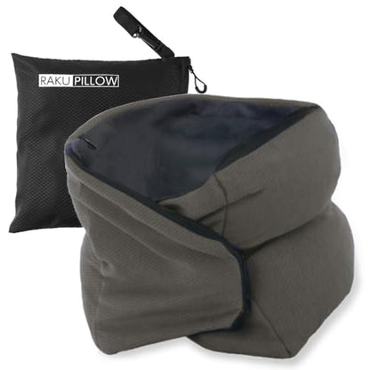 Riverland Travel Pillow Neck Strong Support Easy to Carry Compact - color: Olivegray