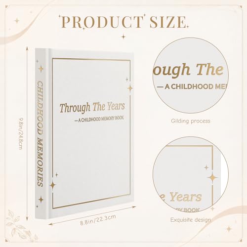 Crtiin Beige Childhood Memory Book Pregnancy Journal for First Time Mom - color: Beige