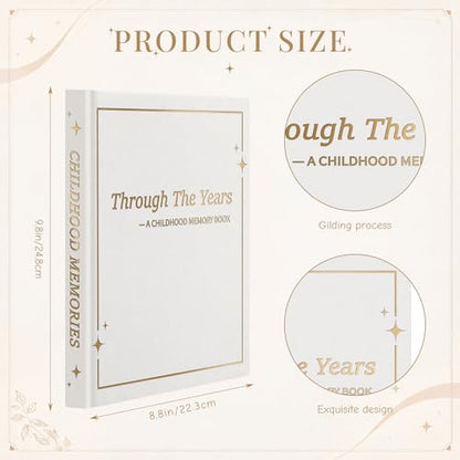 Crtiin Beige Childhood Memory Book Pregnancy Journal for First Time Mom - color: Beige