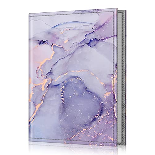 Fintie Photo Album 4x6 Photos - 52 Pockets Small Wallet Albums For Family - color: Lilac Marble