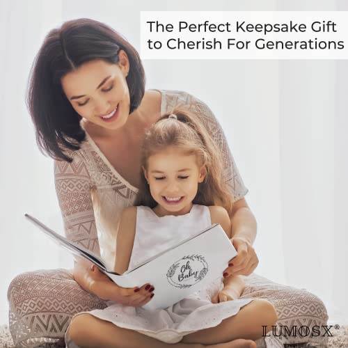 LUMOSX Pregnancy Journal & Memory Book – Includes Baby Bump Stickers, Gender-Neutral Baby Keepsake, Perfect for Expecting Moms & Baby Shower Gifts