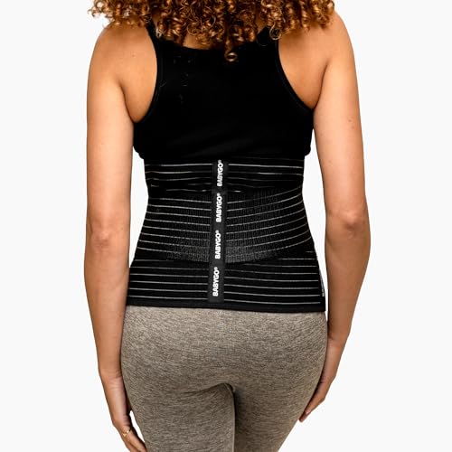 BABYGO® Postpartum Belly Band for Abdominal & C Section Recovery | Binder Wrap Women (One Size, Support +) - size: One Size