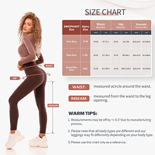 SINOPHANT Fleece Lined Leggings Women, Warm Thermal Winter - color: Grey, size: Small-Medium