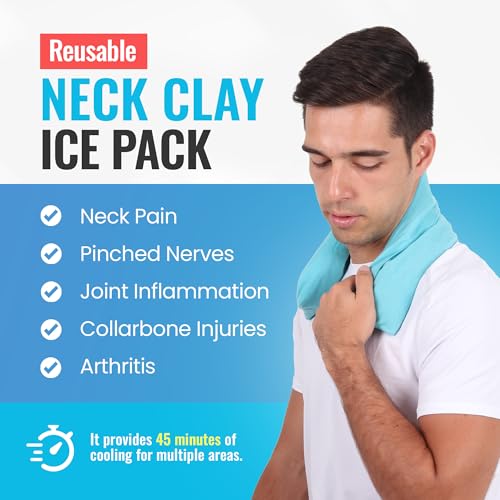 ICEWRAPS Reusable Cold Pack with Fabric Cover - Standard 7 x 28 Inch, Blue - style: Ice Pack with Cover
