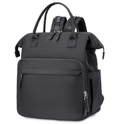 LORADI Large Diaper Bag Tote Backpack (Black-silver, Extral-large-27L) - color: Black-silver, size: Extral-large-27L