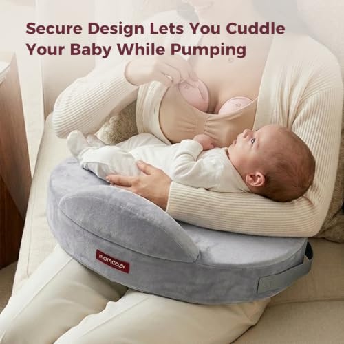 Momcozy Cozylite Nursing Pillow for Breastfeeding - Supportive Memory Foam - color: Cozylite -Grey