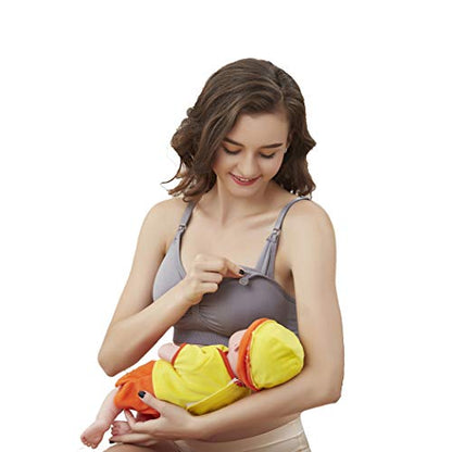 3 Pack Nursing Bra for Woman, Seamless Breastfeeding Bras - color: G1, size: X-Large