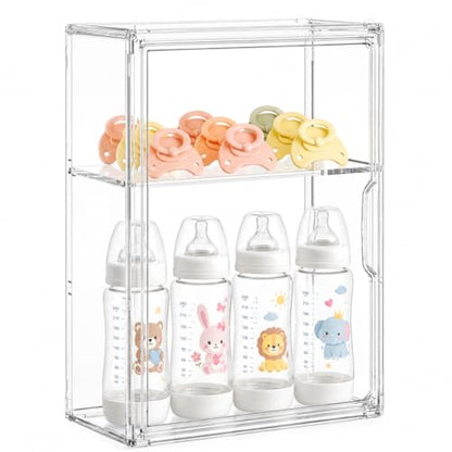 Baby Bottle Storage Organizer for Countertop Cabinet - size: Medium: 14.2" x 10.7" x 5.5"