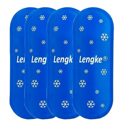 Leng Ke TSA Approved Ice Packs 4 pcs, Upgraded Reusable Ice Packs for Insulin Cooler Travel Case - color: #4pcs Ice Packs