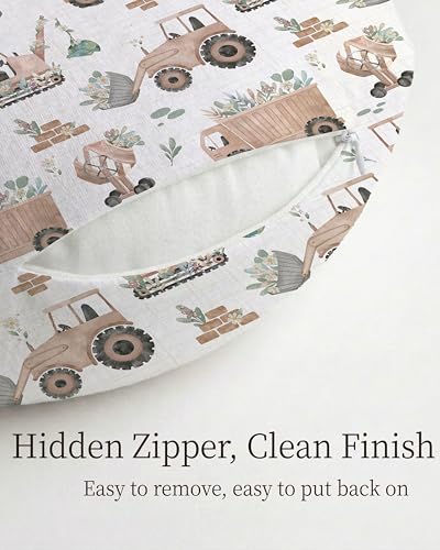 Nursing Pillow Covers 2 Pack, Stretchy Breastfeeding Pillow Covers for Baby - color: Little Farm
