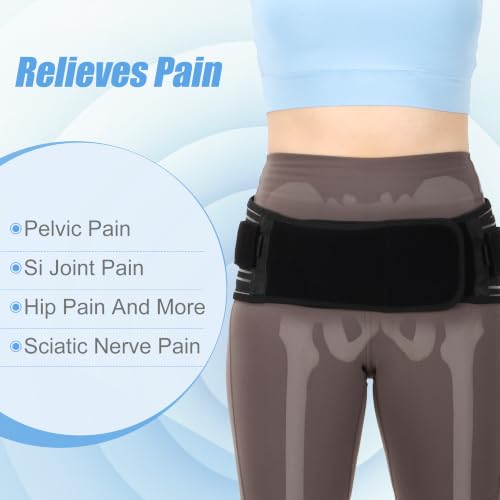 SI Joint Belt Sacroiliac Hip Belt for Women and Men - size: Large