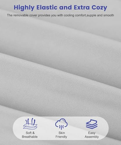 Leg Elevation Pillows for After Surgery with Cooling Cover - color: Grey