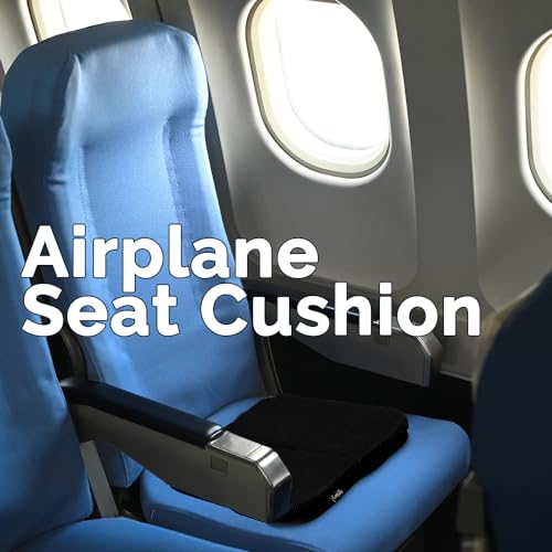 ComfiLife Ergo-Gel Airplane Seat Cushion – Travel Seat Cushion – Compact, Foldable, Portable Comfort