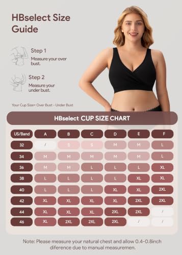 HBselect Maternity Nursing Sleep Bra for Breastfeeding Wireless Bralette - color: I-back-black/Gray/White, size: Small