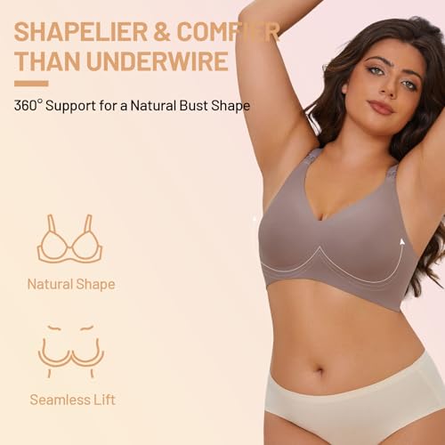 Nursing Bra for Breastfeeding,Maternity Bra Natural Shape,Nursing Sleep Bralette - color: Purple, size: Medium