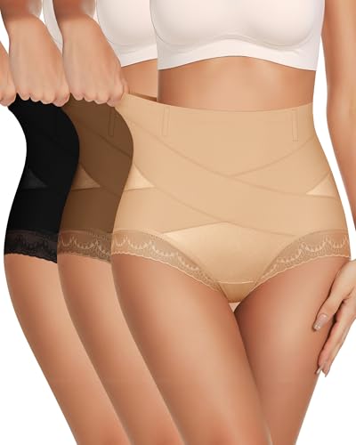 MEIYATING Women's High Waisted Underwear Tummy Control Postpartum Panties - color: Multicolor, size: Large