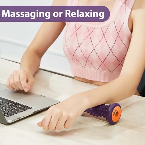 BESKAR Foot Massage Roller for Plantar Fasciitis Relief - color: Grape