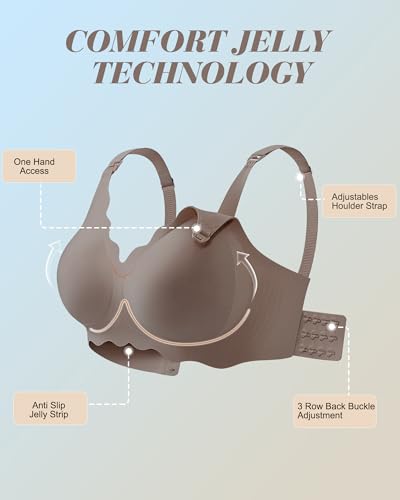 Wireless Nursing Bras for Breastfeeding, Seamless Maternity Bras Pregnancy Bralette No Underwire - color: Grey, size: Medium
