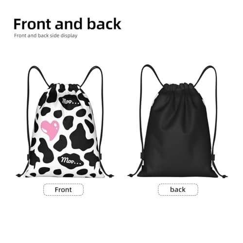 Gianlaima Drawstring Backpack Gym draw string bag For Men Women - color: Black4