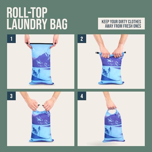 TRIPPED Travel Gear Large Compression Packing Cubes 7-Piece Set for Travel - color: Getaways