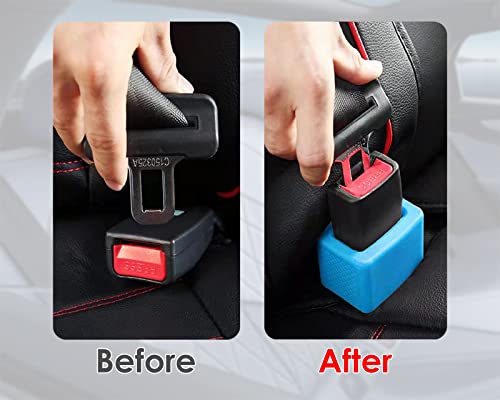 DS. DISTINCTIVE STYLE Seat Belt Holder Easy Access Seatbelt Accessories for Kids 2 Pieces (Aqua Blue) - color: Aqua Blue