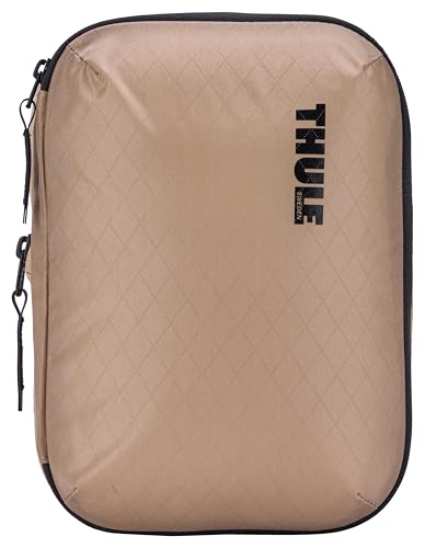 Thule Compression Packing Cube, Size Small, Semitransparent Fabric, Easy to Pack, YKK Zippers - color: GENTLE BEIGE, size: Small