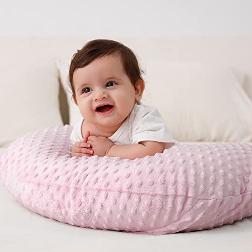 Nursing Pillow and Body Positioner with Premium Slipcover - color: Blushing Bride