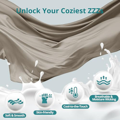 Cooling Pregnancy Pillows for Sleeping, 57'' Full Body Pillow, Linen - color: Linen, size: 57 Inch