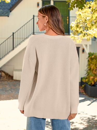 LILLUSORY Women's Oversized Fall Cardigan Sweater Chunky Jackets 2026 - color: Apricot, size: Small