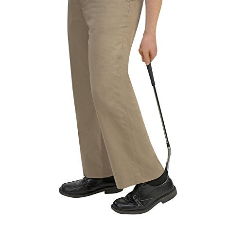 DMI 24" Long Handled Metal No Bend Shoe Horn with Flexible Head
