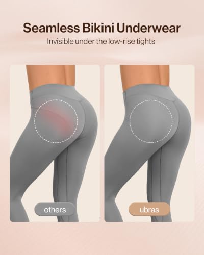 Ubras Seamless Underwear For Women, Bikini Underwear No Show Hipster Pack - color: Black (5 Pack), size: Medium