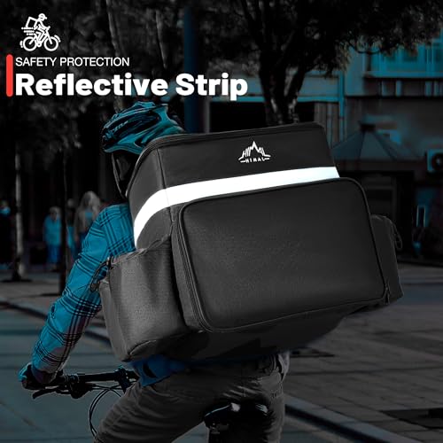 GoHimal Food Delivery Backpack Delivery Bags for Uber Eats DoorDash Black - color: Black