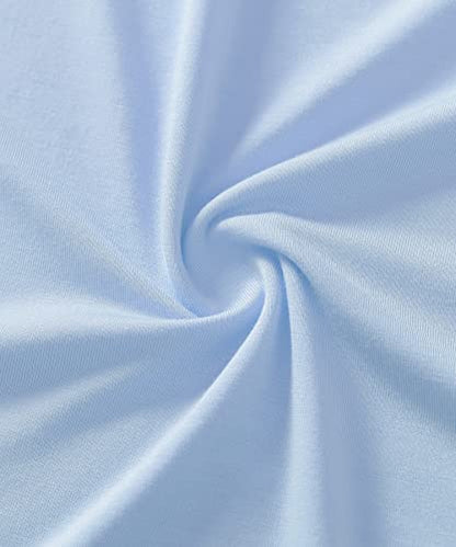 Latuza Women's Viscose Nursing Nightgown and Robe Set - color: Light Blue, size: Medium