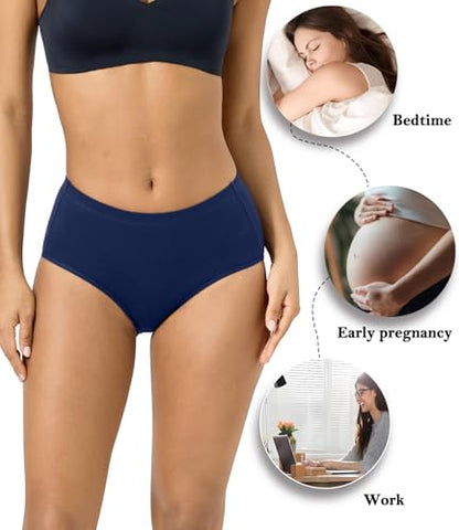 wirarpa Women's Cotton Underwear Full Coverage Cotton Briefs 5 Pack - color: Multicolor-5 Pack, size: XX-Large