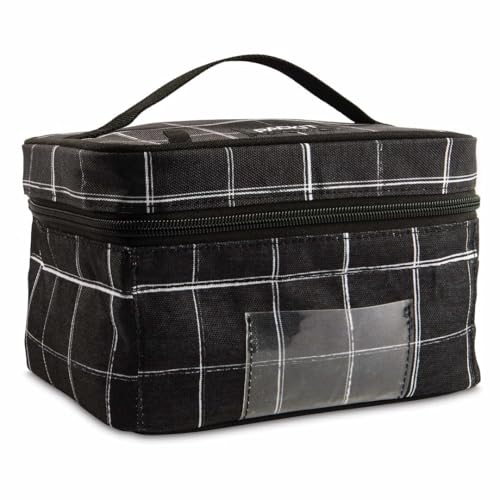PackIt Freezable Breastmilk Cooler & Formula Cooler, Black Grid - color: Black Grid