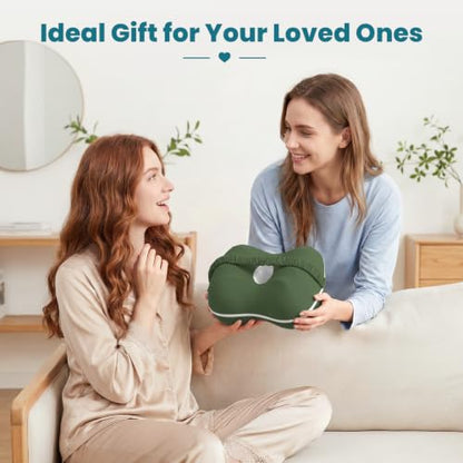 Knee Pillow for Side Sleepers, Memory Foam Leg Pillow, Green - color: Green