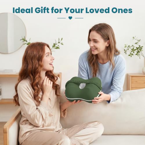 Knee Pillow for Side Sleepers, Memory Foam Leg Pillow, Green - color: Green