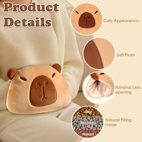 SuzziPad Capybara Microwavable Hand Muff for Muscle Tension and Cold Day - style: Capybara