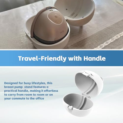 Breast Pump Case Compatible with Eufy S1 Pro, E10 & E20(White) - color: White